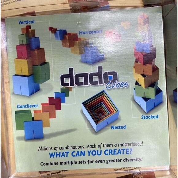 Fat Brain Toys Dado Cubes Interlocking Building Block Set Early Learning - Picture 7 of 9